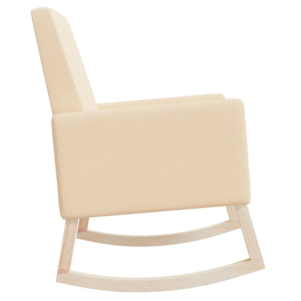 Un Fauteuil à Bascule Design en Tissu.