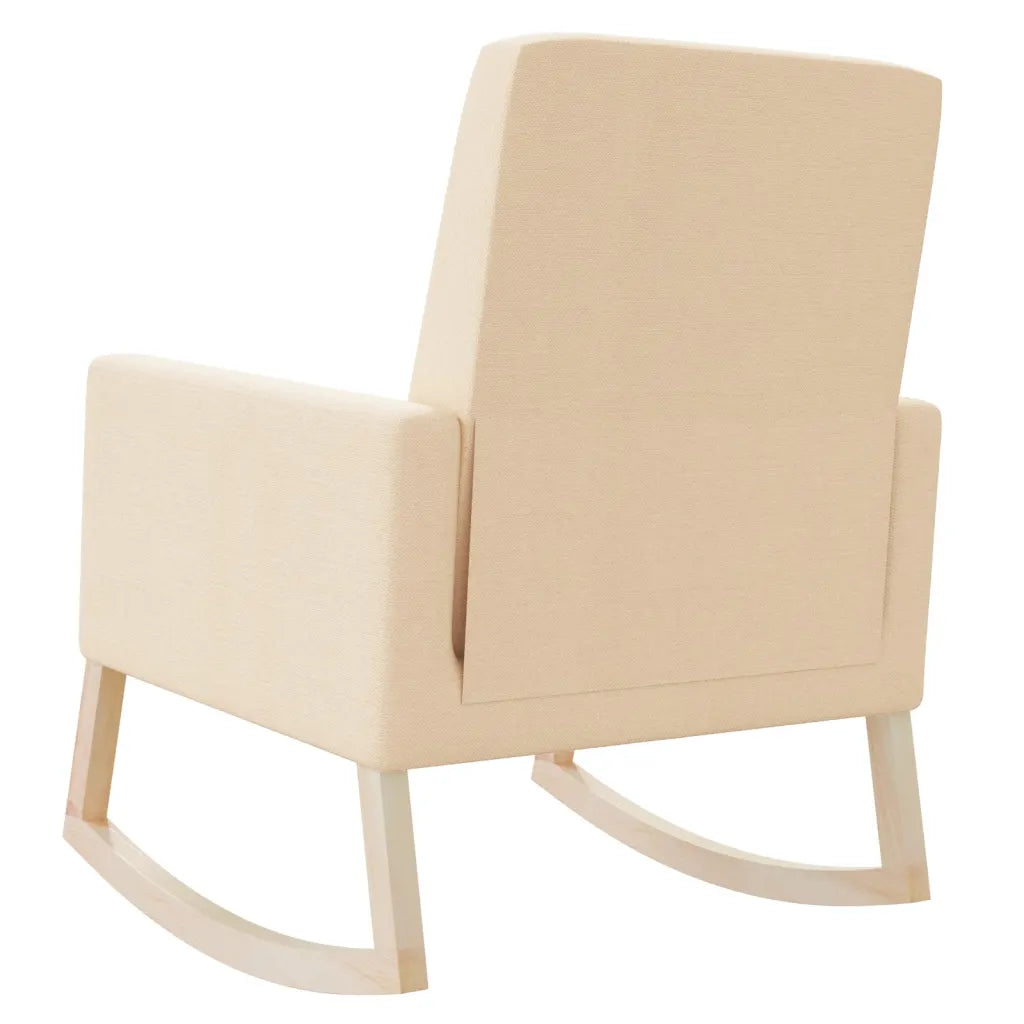 Un Fauteuil à Bascule Design en Tissu.