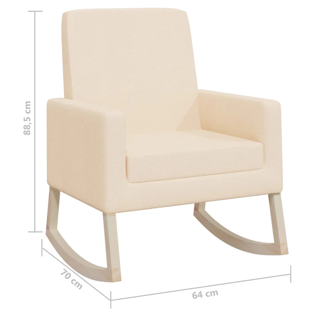 Un Fauteuil à Bascule Design en Tissu.