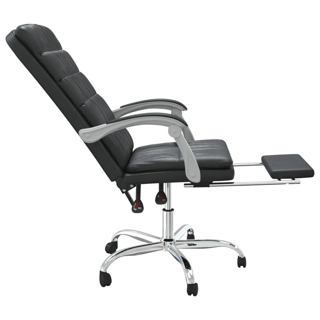 Vue du mécanisme d’inclinaison du fauteuil de bureau moderne.