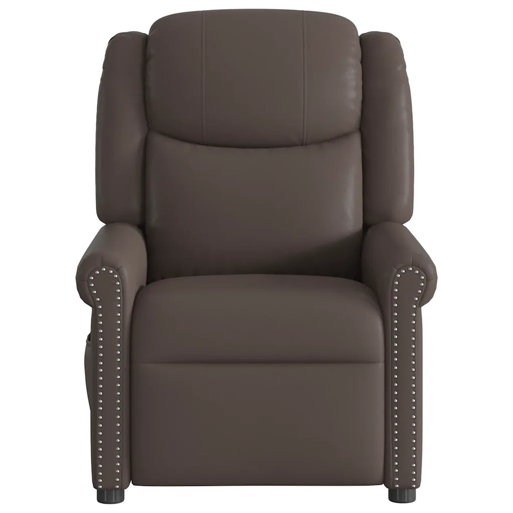 un Fauteuil Inclinable avec Repose Pieds avec fonction massage, disponible en marron ou noir.