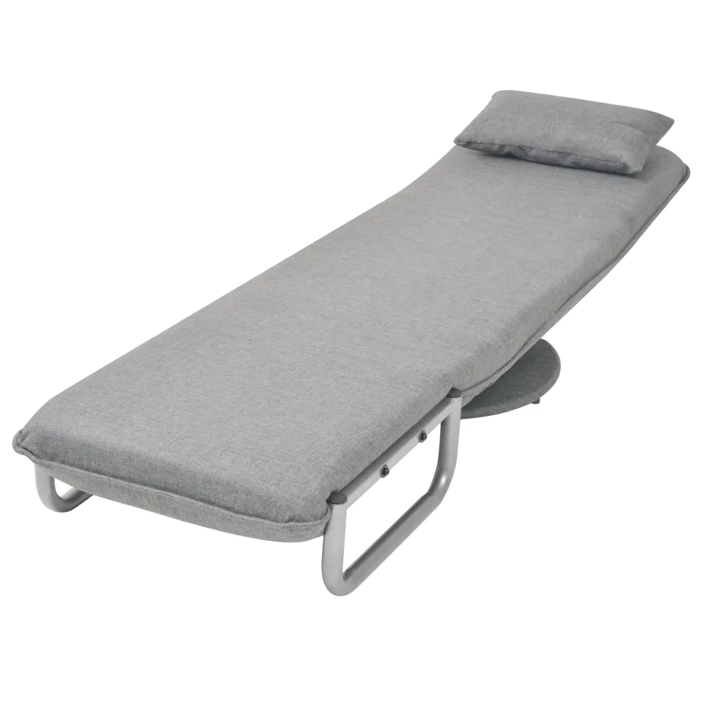 Un Fauteuil Pivotant Inclinable mais également convertible. Disponible en gris clair ou gris foncé.
