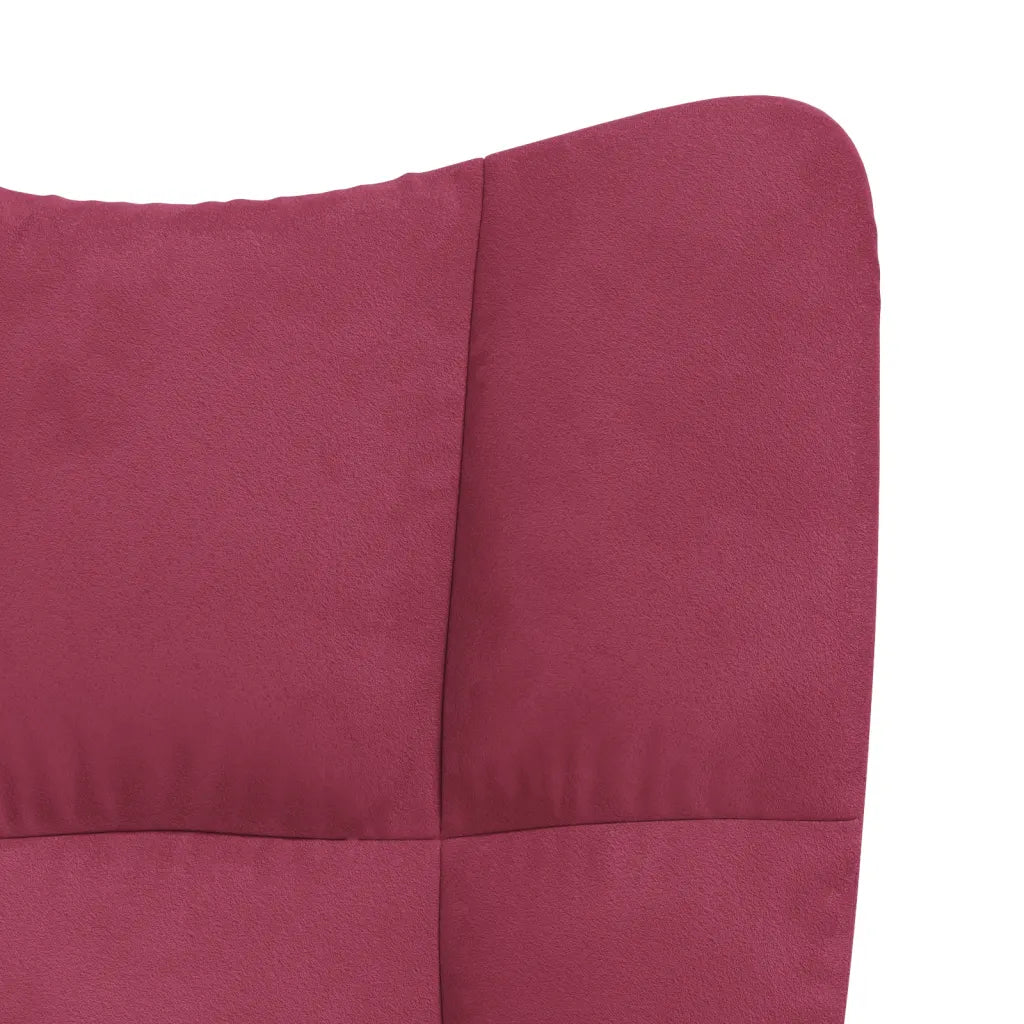 Un Fauteuil Design couleur rouge vin, parfait pour l'Allaitement.