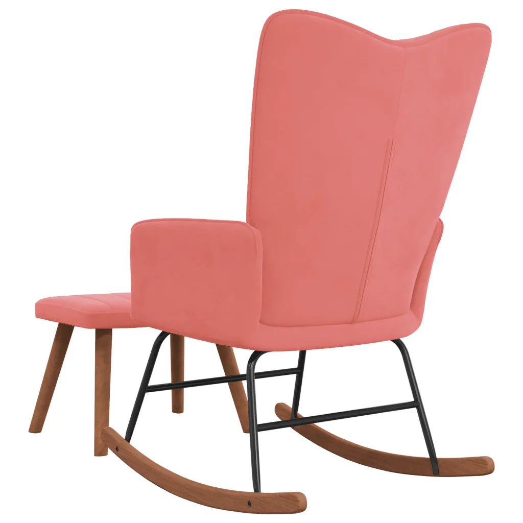 Un Fauteuil à Bascule Rose parfait pour l'Allaitement ou pour un usage polyvalent.