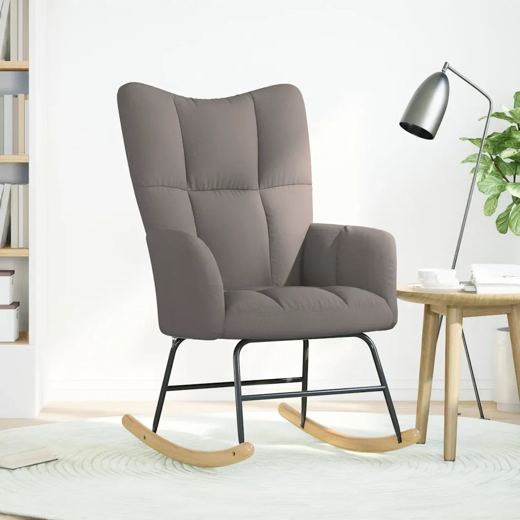 Une Chaise à Bascule en Tissu au rapport qualité/prix imbattable. Disponible en plusieurs coloris.