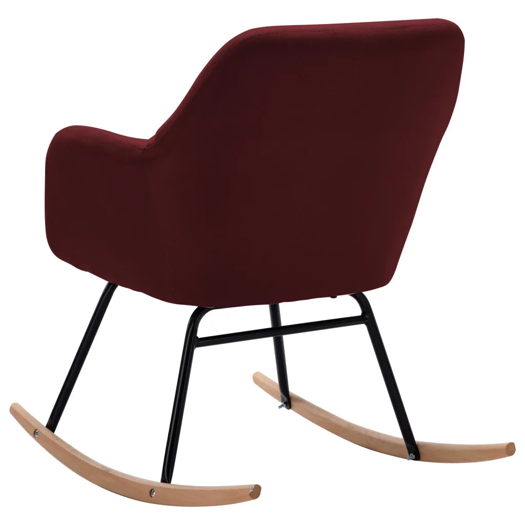 un Rocking Chair Rouge (lie de vin)