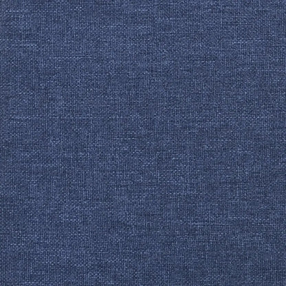 Gros plan sur la couleur du tissu bleu de ce fauteuil
