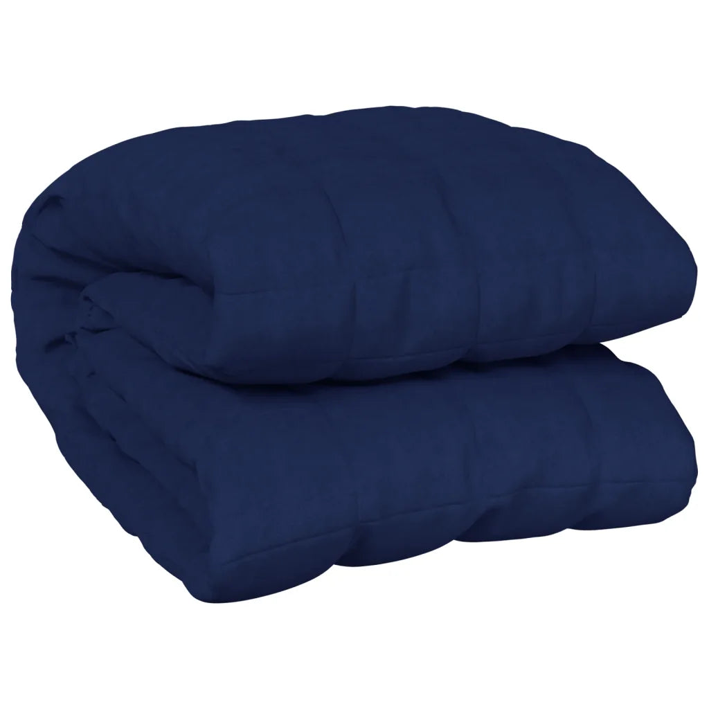 Une Couverture Lestée couleur bleu foncé parfaite pour accompagner un Rocking Chair.