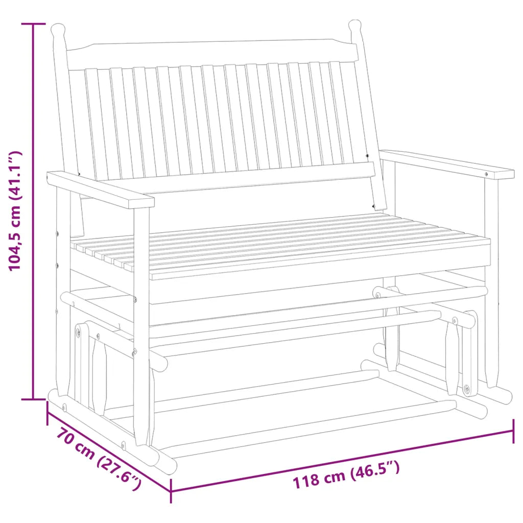 Un Banc à Bascule de qualité parfait pour vos espaces extérieurs.