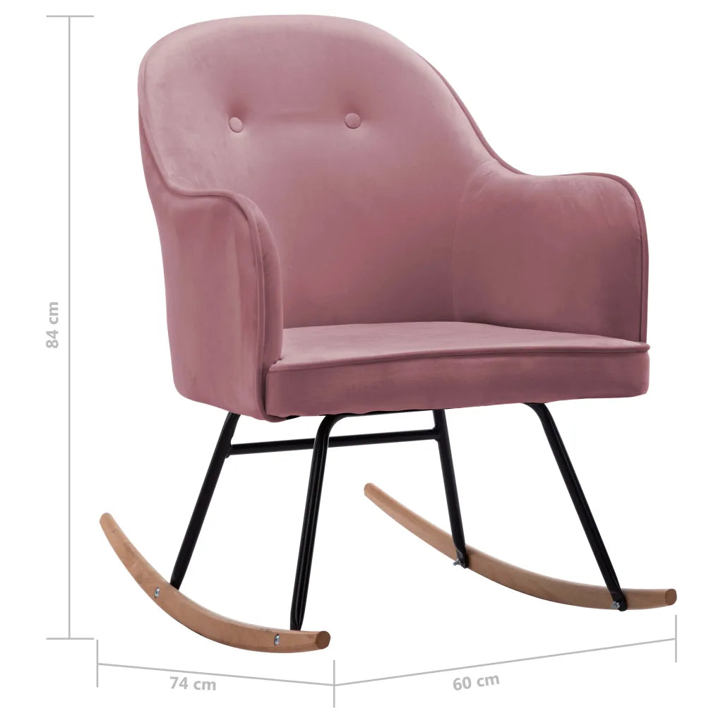 Une Chaise à Bascule Rose