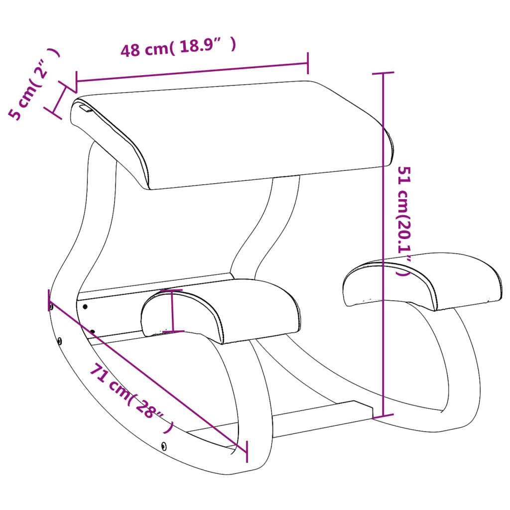 Une Chaise à Bascule pas Cher de couleur crème.