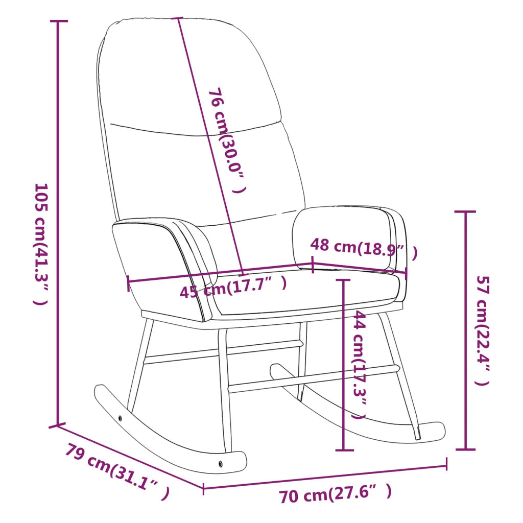 Fauteuil à bascule soldes dans un intérieur scandinave – confort accessible et esthétique moderne.