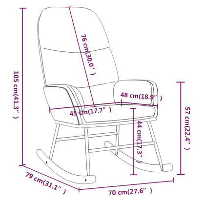 Fauteuil à bascule soldes dans un intérieur scandinave – confort accessible et esthétique moderne.