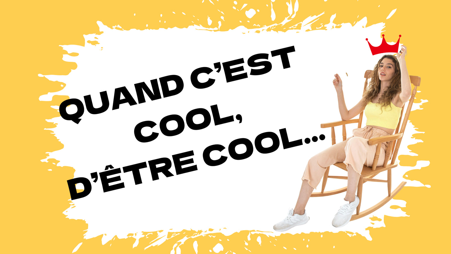 Une jeune femme dans un Rocking-Chair.