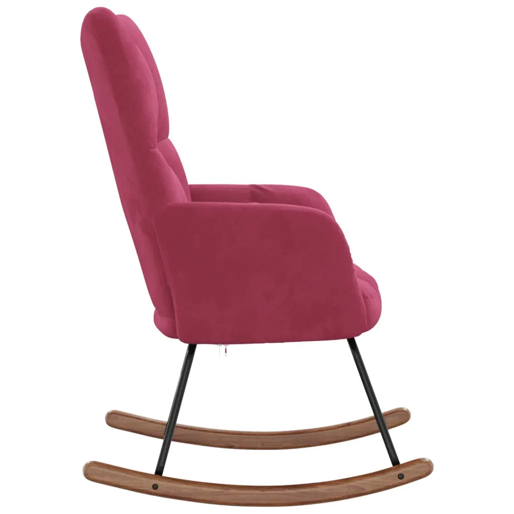 Un Fauteuil Design couleur rouge vin, parfait pour l'Allaitement.