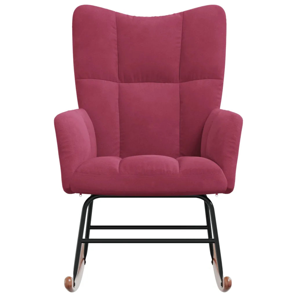 Un Fauteuil Design couleur rouge vin, parfait pour l'Allaitement.