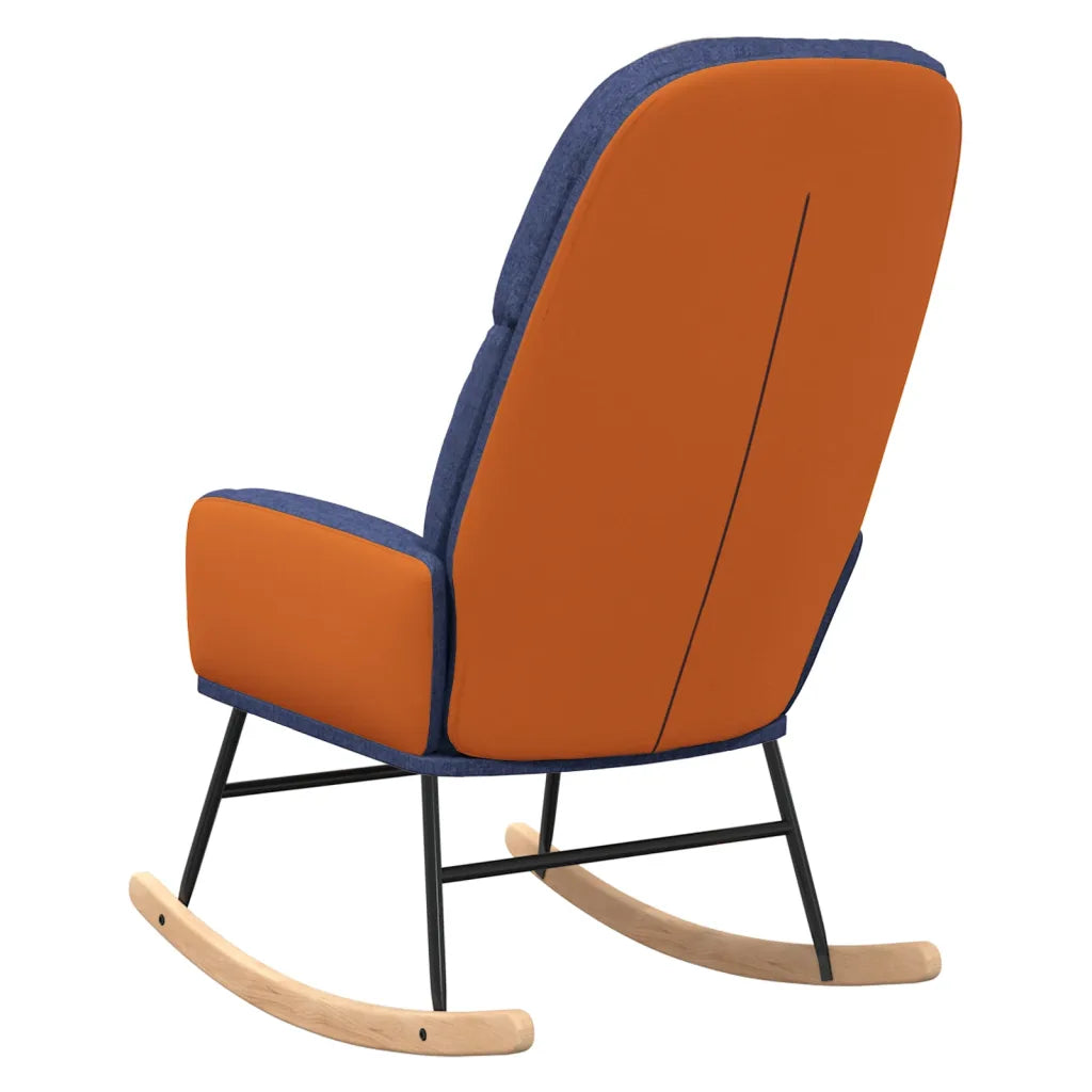 Pieds en bois d’hévéa massif du fauteuil à bascule soldes – stabilité et charme naturel.