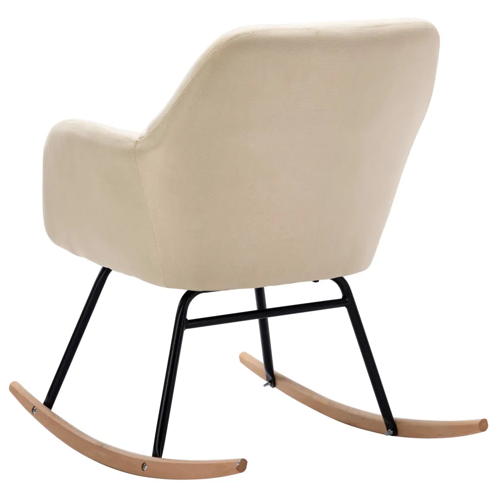 Un fauteuil à Bascule Beige.