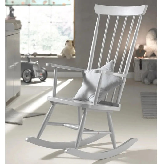 Un fauteuil Gris style Rocking Chair.