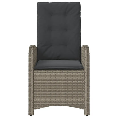 Texture du rotin synthétique résistant aux UV du fauteuil inclinable.