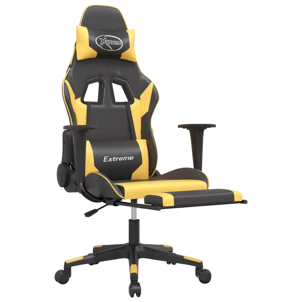Fauteuil gamer inclinable ergonomique pour sessions de jeu longues.