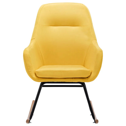 Fauteuil à Bascule Jaune Moutarde