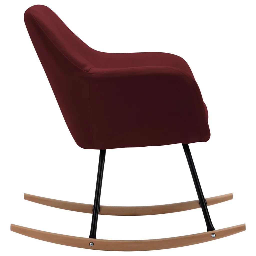 un Rocking Chair Rouge (lie de vin)