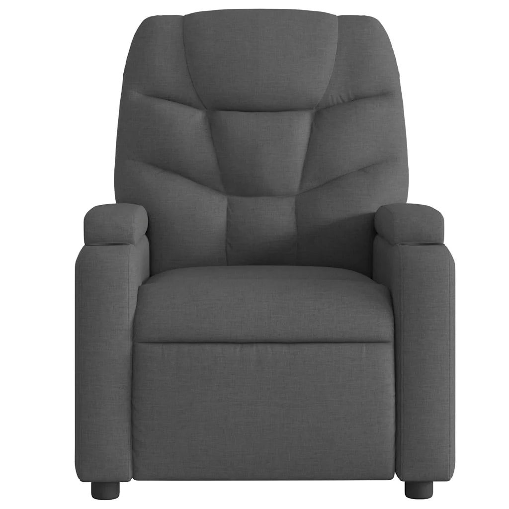 Assise rembourrée du fauteuil de salon inclinable en tissu doux.