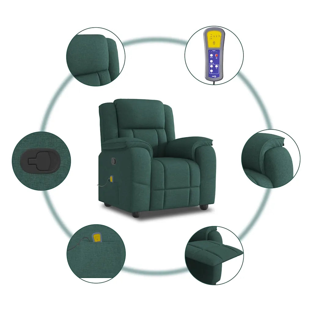 Un Fauteuil Inclinable Manuel avec fonction de 6 points de massage.