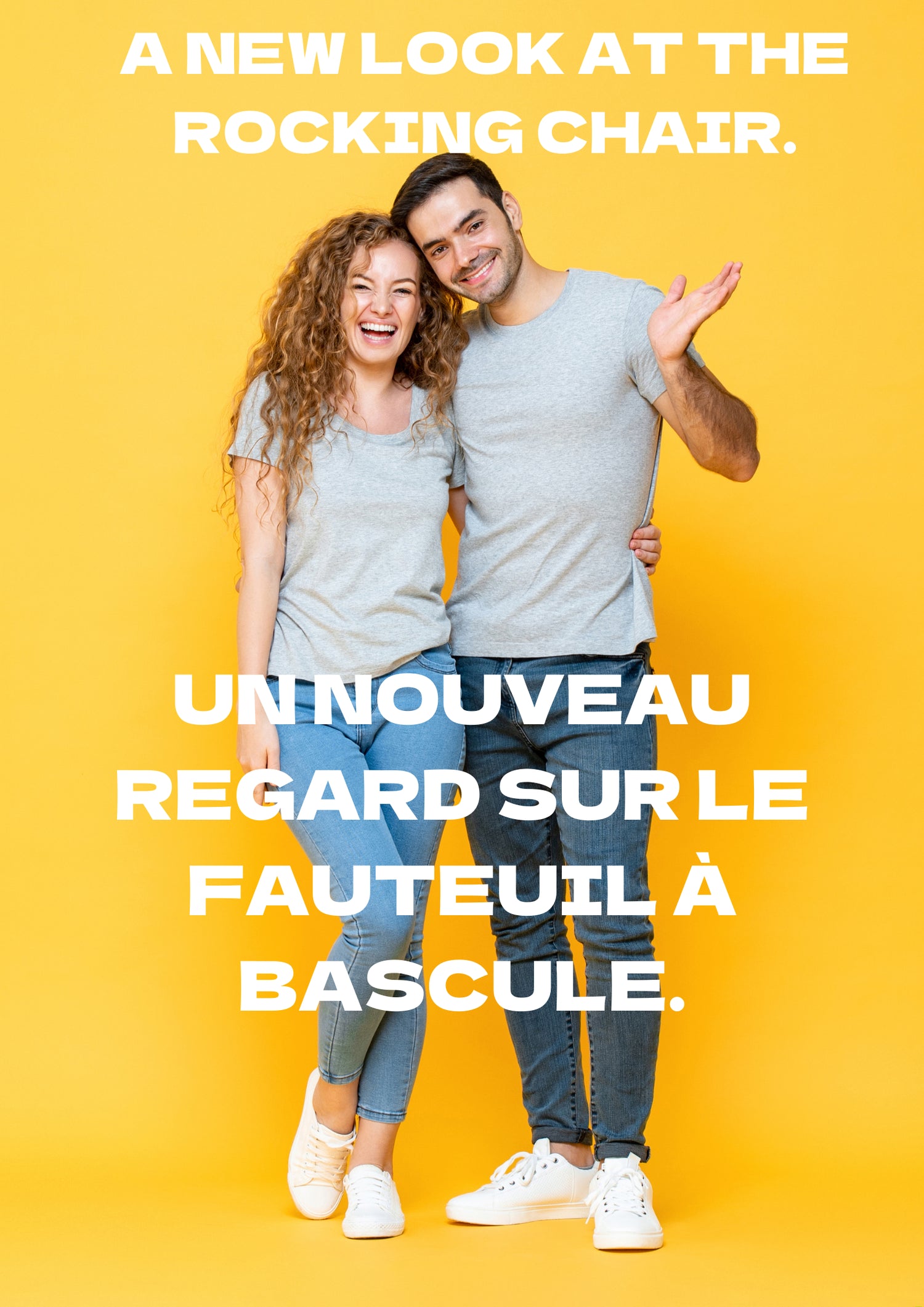 Un homme et une femme heureux d'acheter sur la boutique Fauteuil-à-Bascule.com