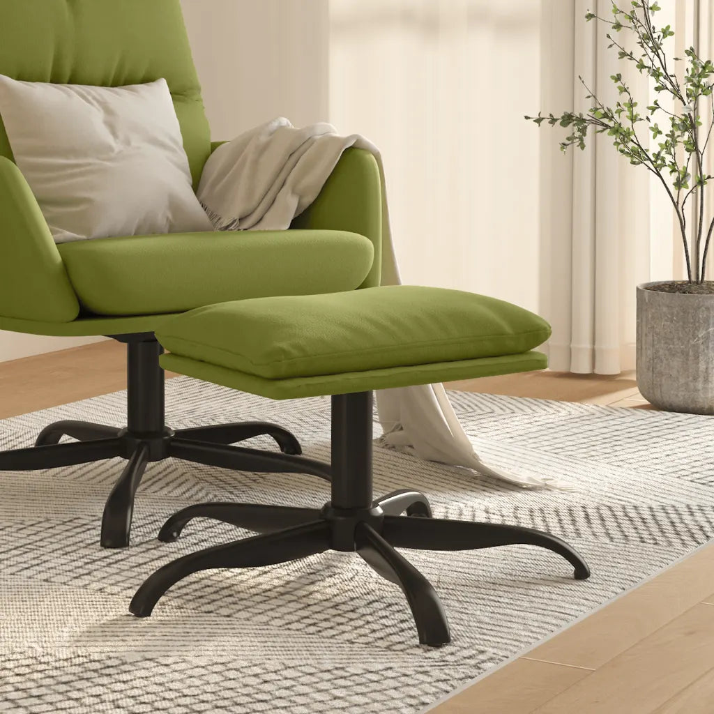 Un Repose Pieds en Velours parfait pour compléter un rocking Chair.