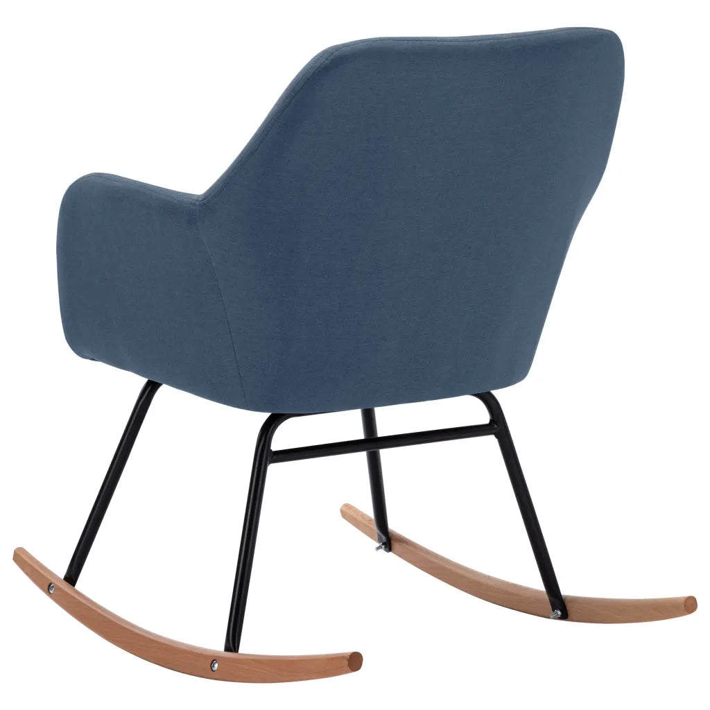 un rocking chair bleu